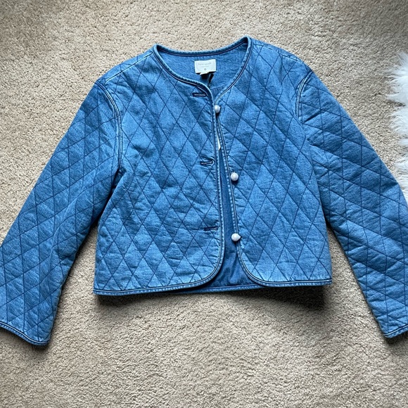 Kate Spade x Target Blue Quilted Jean Jacket - Picture 4 of 5